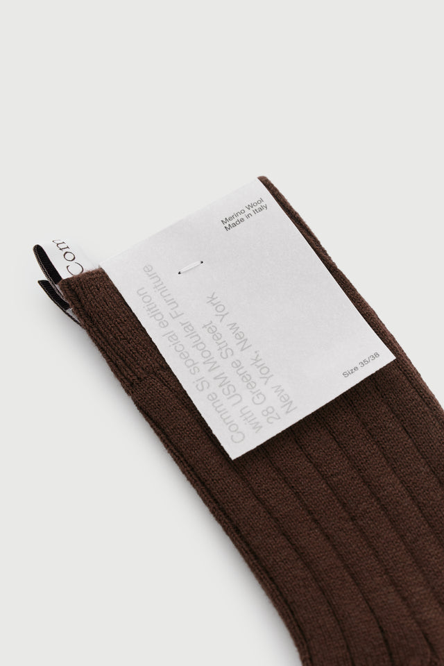 Comme Si x USM The Merino Wide Rib Sock